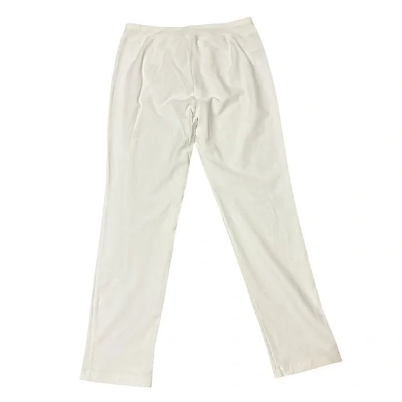 Eileen Fisher Crepe Viscose Blend Stretch Pants in Bone Ivory size XS - Picture 8 of 9